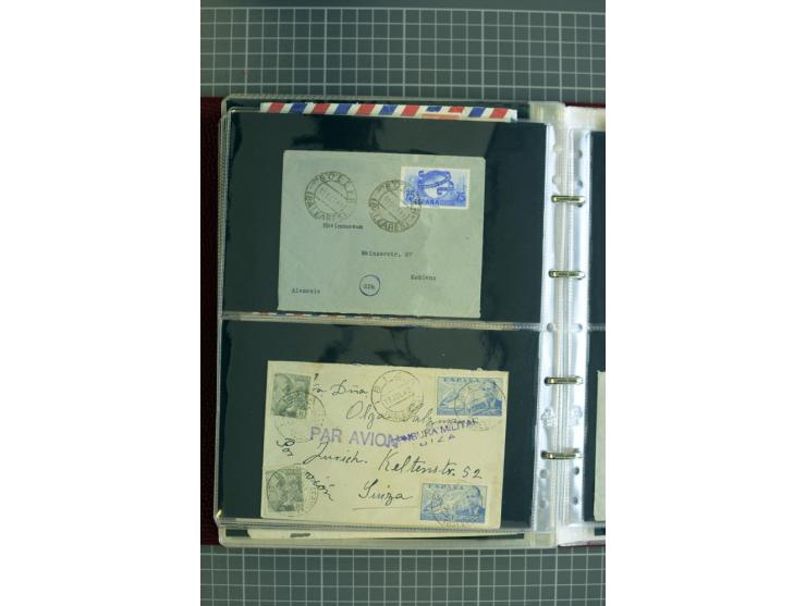 1839/1995, Partie Briefe und Karten, dabei Reco, Zensur und Luftpost etc.