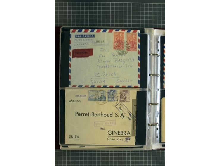1839/1995, Partie Briefe und Karten, dabei Reco, Zensur und Luftpost etc.