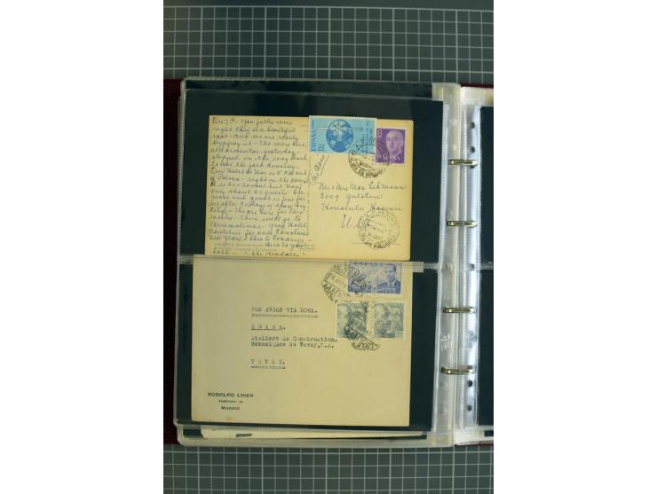 1839/1995, Partie Briefe und Karten, dabei Reco, Zensur und Luftpost etc.