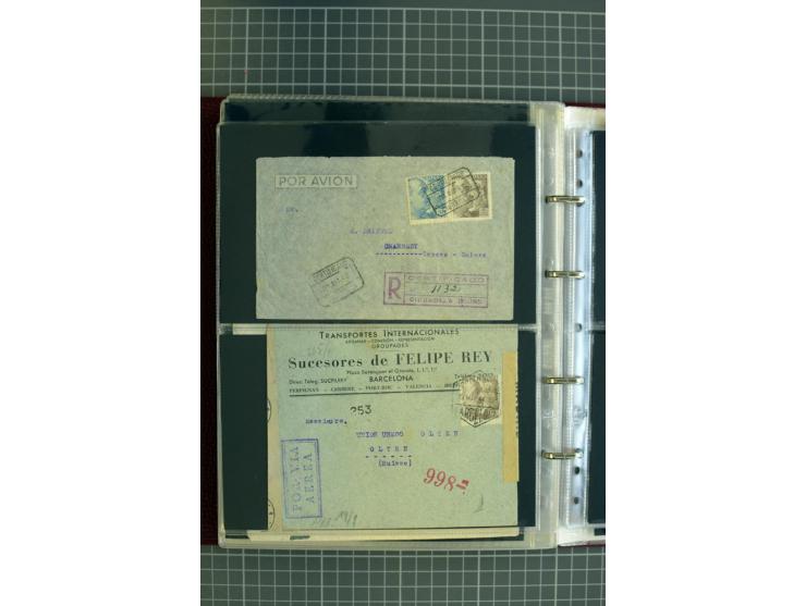 1839/1995, Partie Briefe und Karten, dabei Reco, Zensur und Luftpost etc.