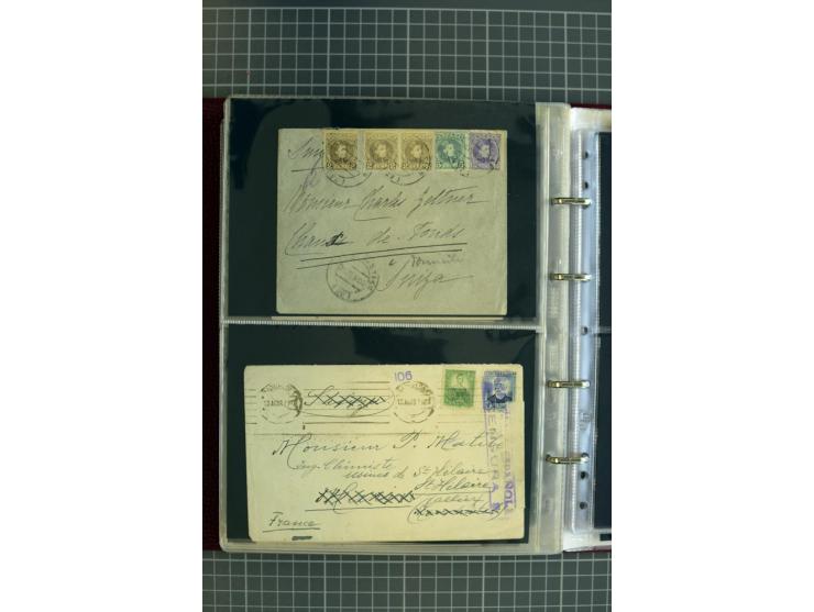 1839/1995, Partie Briefe und Karten, dabei Reco, Zensur und Luftpost etc.