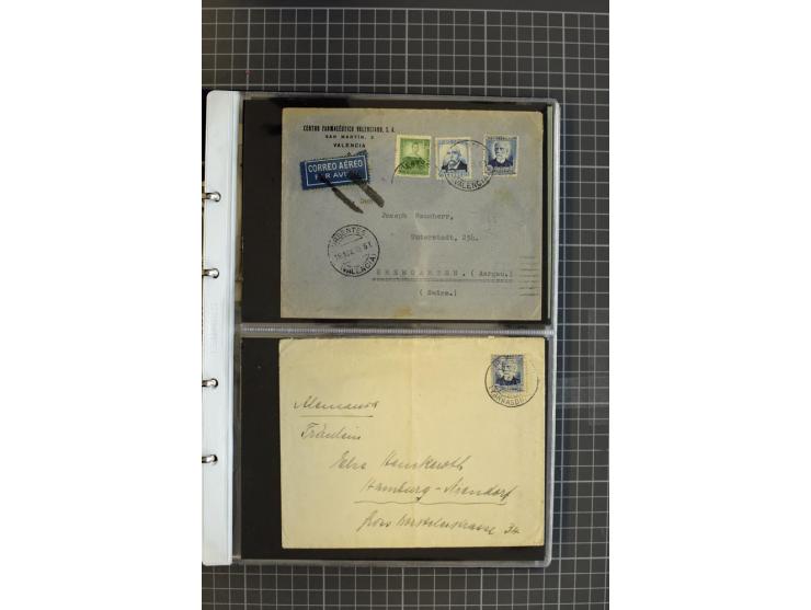 1839/1995, Partie Briefe und Karten, dabei Reco, Zensur und Luftpost etc.