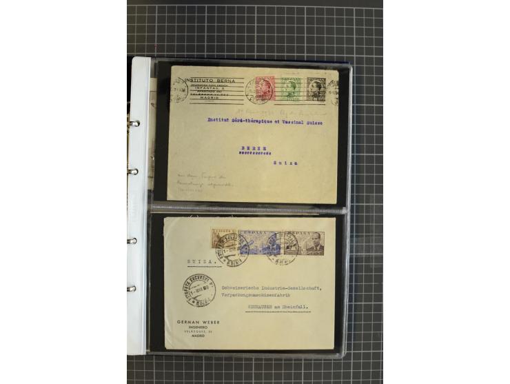 1839/1995, Partie Briefe und Karten, dabei Reco, Zensur und Luftpost etc.