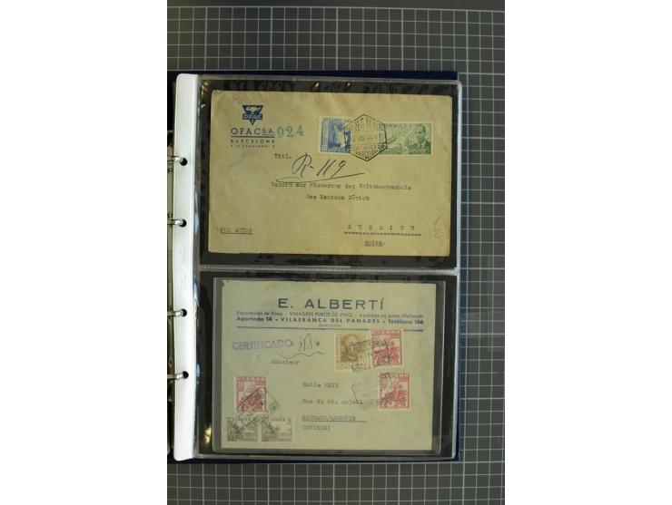 1839/1995, Partie Briefe und Karten, dabei Reco, Zensur und Luftpost etc.
