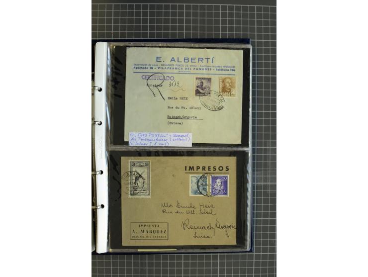 1839/1995, Partie Briefe und Karten, dabei Reco, Zensur und Luftpost etc.