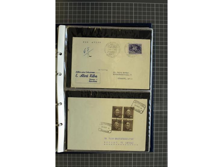 1839/1995, Partie Briefe und Karten, dabei Reco, Zensur und Luftpost etc.