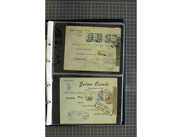 1839/1995, Partie Briefe und Karten, dabei Reco, Zensur und Luftpost etc.