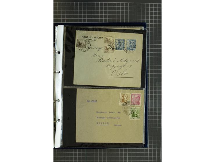 1839/1995, Partie Briefe und Karten, dabei Reco, Zensur und Luftpost etc.