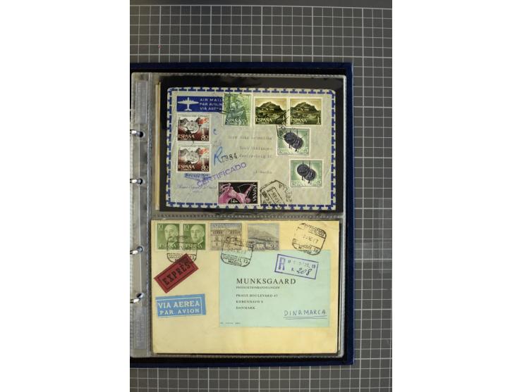 1839/1995, Partie Briefe und Karten, dabei Reco, Zensur und Luftpost etc.