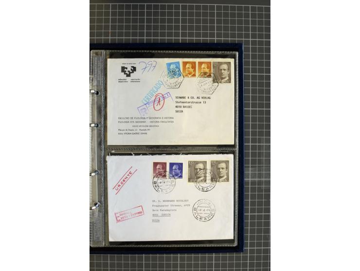 1839/1995, Partie Briefe und Karten, dabei Reco, Zensur und Luftpost etc.