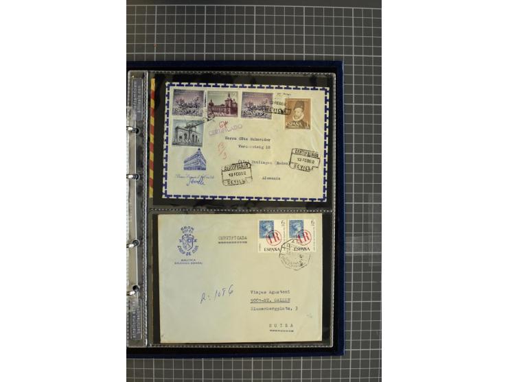 1839/1995, Partie Briefe und Karten, dabei Reco, Zensur und Luftpost etc.