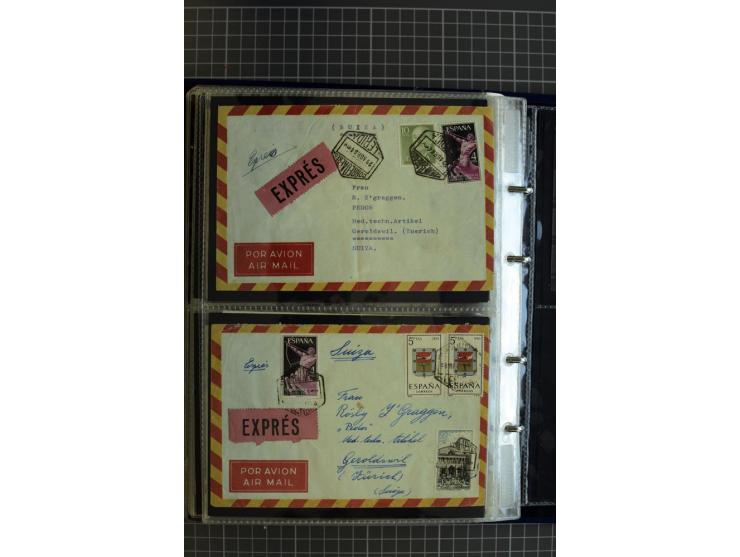 1839/1995, Partie Briefe und Karten, dabei Reco, Zensur und Luftpost etc.