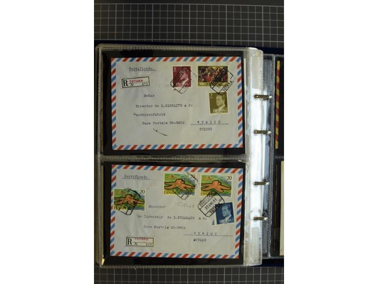 1839/1995, Partie Briefe und Karten, dabei Reco, Zensur und Luftpost etc.