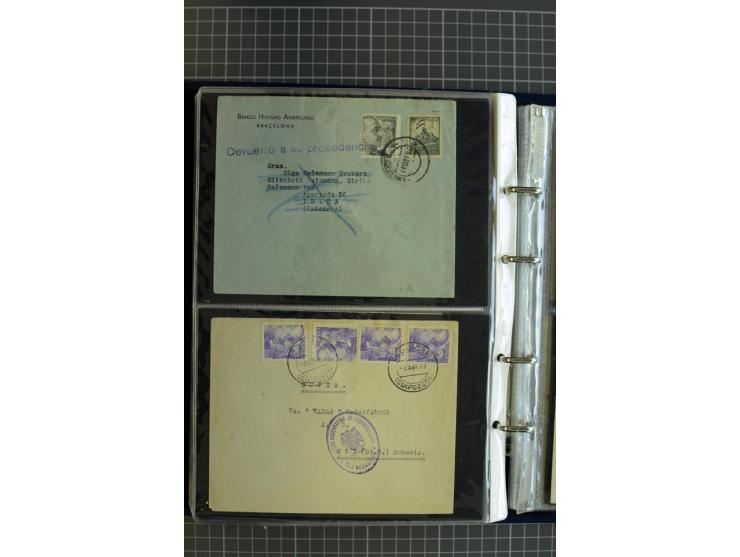1839/1995, Partie Briefe und Karten, dabei Reco, Zensur und Luftpost etc.
