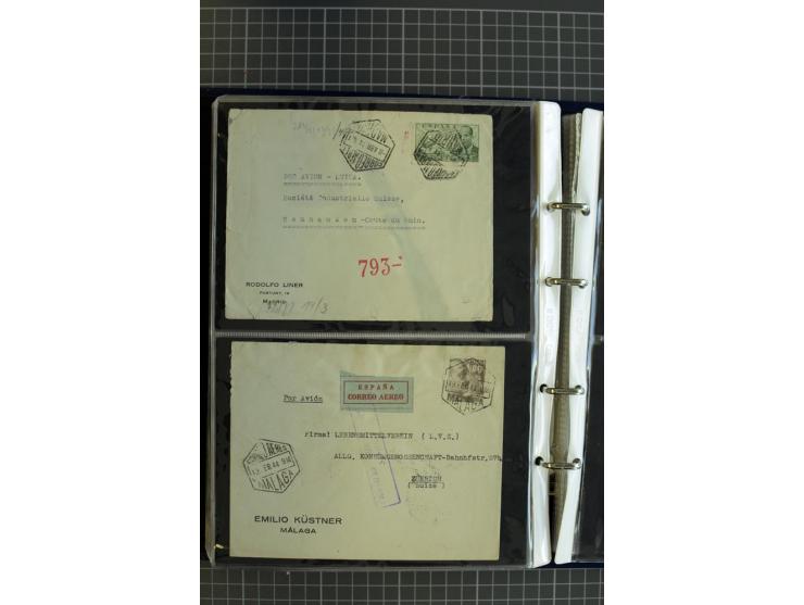 1839/1995, Partie Briefe und Karten, dabei Reco, Zensur und Luftpost etc.