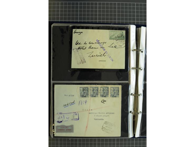1839/1995, Partie Briefe und Karten, dabei Reco, Zensur und Luftpost etc.