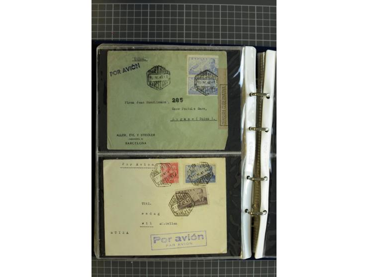 1839/1995, Partie Briefe und Karten, dabei Reco, Zensur und Luftpost etc.