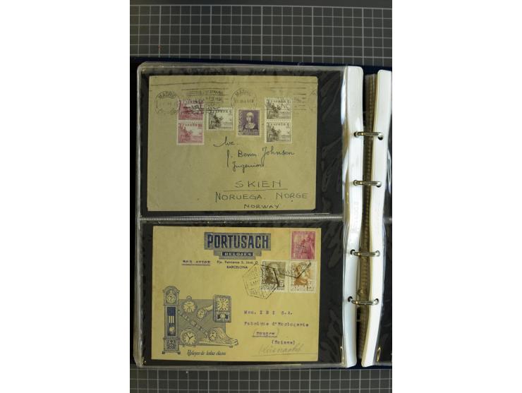 1839/1995, Partie Briefe und Karten, dabei Reco, Zensur und Luftpost etc.