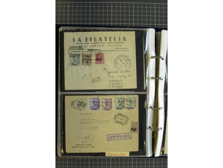 1839/1995, Partie Briefe und Karten, dabei Reco, Zensur und Luftpost etc.
