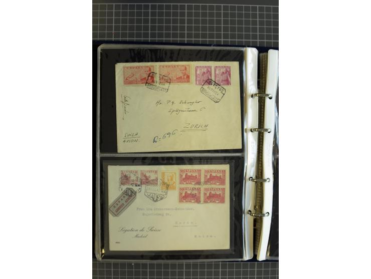 1839/1995, Partie Briefe und Karten, dabei Reco, Zensur und Luftpost etc.