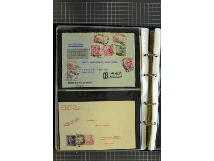 1839/1995, Partie Briefe und Karten, dabei Reco, Zensur und Luftpost etc.