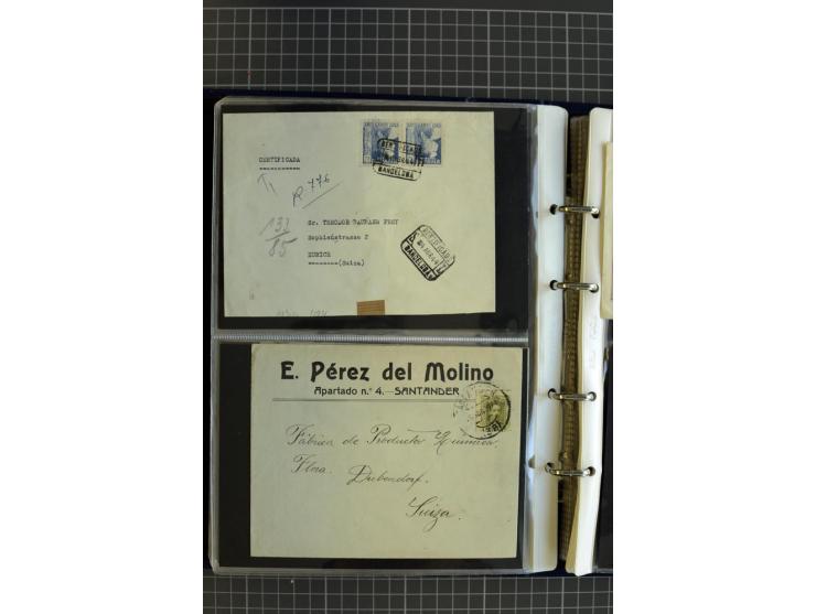 1839/1995, Partie Briefe und Karten, dabei Reco, Zensur und Luftpost etc.