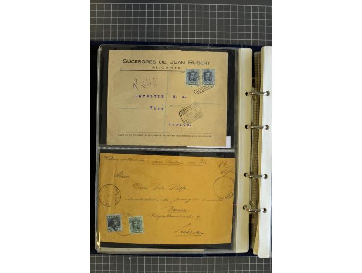 1839/1995, Partie Briefe und Karten, dabei Reco, Zensur und Luftpost etc.