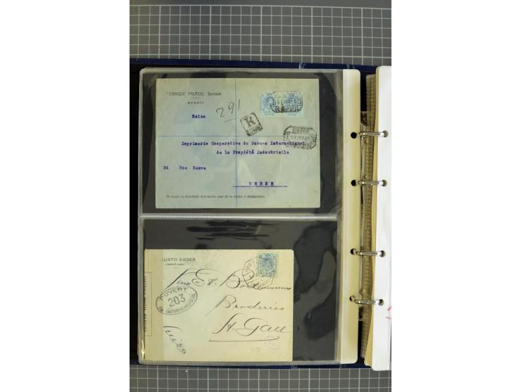 1839/1995, Partie Briefe und Karten, dabei Reco, Zensur und Luftpost etc.
