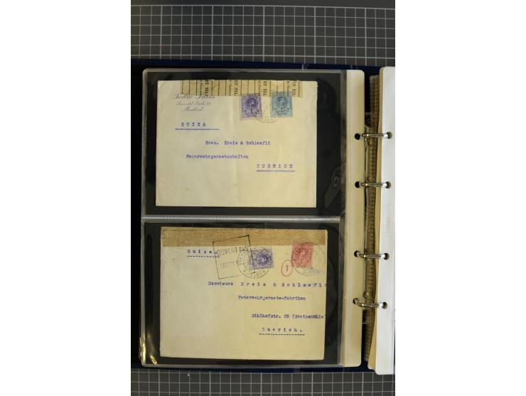 1839/1995, Partie Briefe und Karten, dabei Reco, Zensur und Luftpost etc.