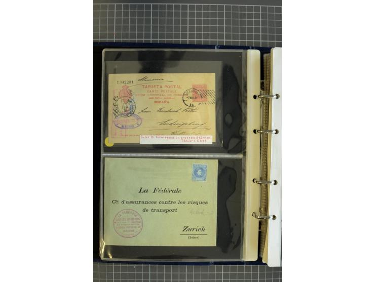 1839/1995, Partie Briefe und Karten, dabei Reco, Zensur und Luftpost etc.