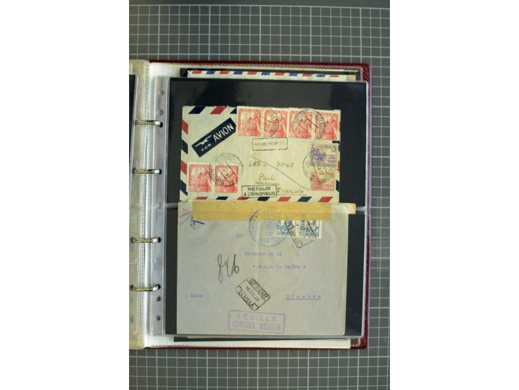 1839/1995, Partie Briefe und Karten, dabei Reco, Zensur und Luftpost etc.