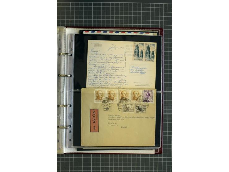 1839/1995, Partie Briefe und Karten, dabei Reco, Zensur und Luftpost etc.