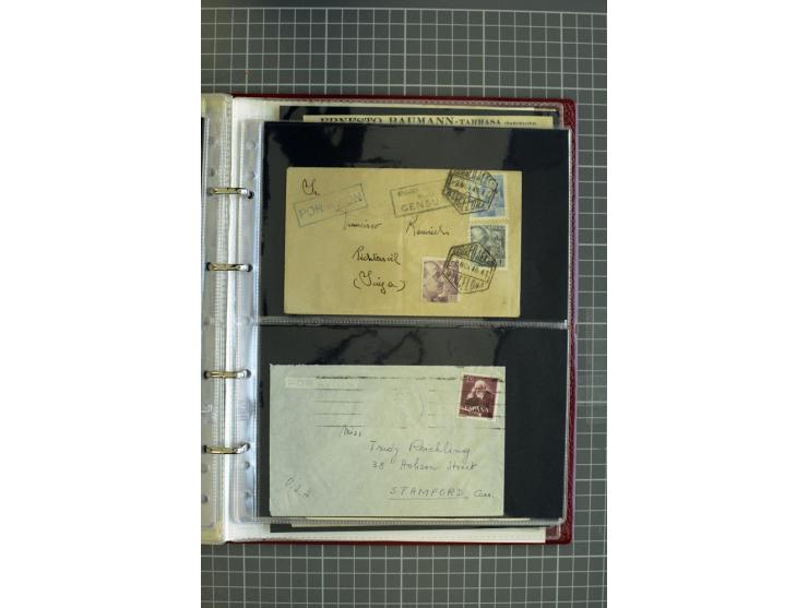 1839/1995, Partie Briefe und Karten, dabei Reco, Zensur und Luftpost etc.