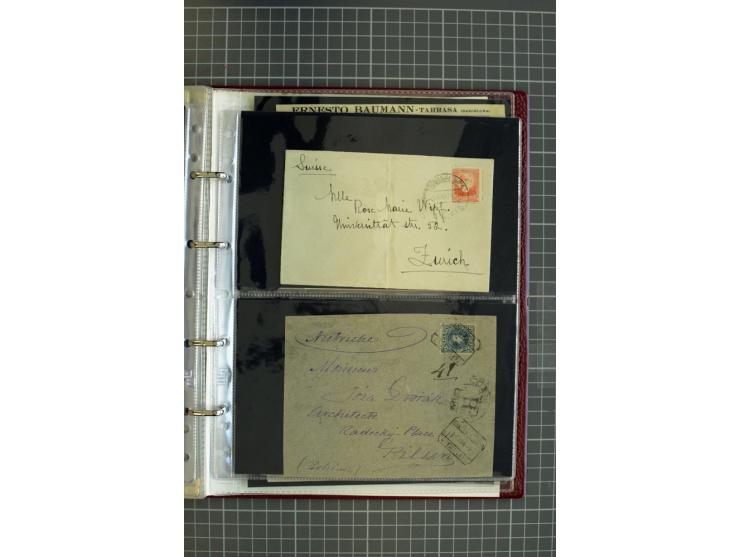 1839/1995, Partie Briefe und Karten, dabei Reco, Zensur und Luftpost etc.