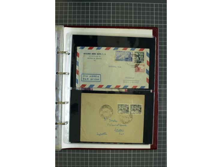 1839/1995, Partie Briefe und Karten, dabei Reco, Zensur und Luftpost etc.