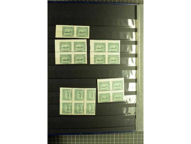 Mixed lot comprising stockbook with imperforates of the 1920 Vienna issue, including printed on maps, mostly unmounted mint a