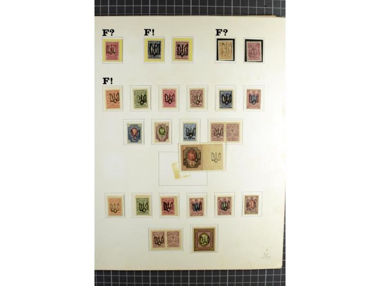 Mixed lot comprising stockbook with imperforates of the 1920 Vienna issue, including printed on maps, mostly unmounted mint a