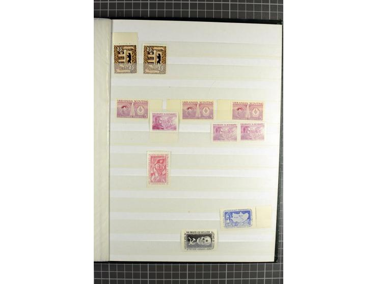 Mixed lot comprising stockbook with imperforates of the 1920 Vienna issue, including printed on maps, mostly unmounted mint a