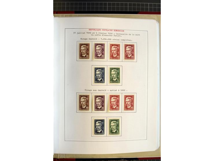 1868/1979, ungebrauchte und gestempelte Sammlung mit u.a. Mi.-Nr. 1 (3), 4 (5), 5 (4), 6(6), 430-37U, 467-70U, 1104I, Bl.18A 