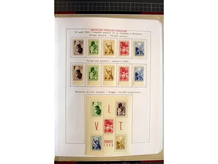 1868/1979, ungebrauchte und gestempelte Sammlung mit u.a. Mi.-Nr. 1 (3), 4 (5), 5 (4), 6(6), 430-37U, 467-70U, 1104I, Bl.18A 