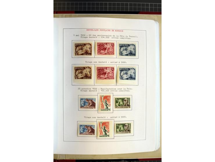 1868/1979, ungebrauchte und gestempelte Sammlung mit u.a. Mi.-Nr. 1 (3), 4 (5), 5 (4), 6(6), 430-37U, 467-70U, 1104I, Bl.18A 