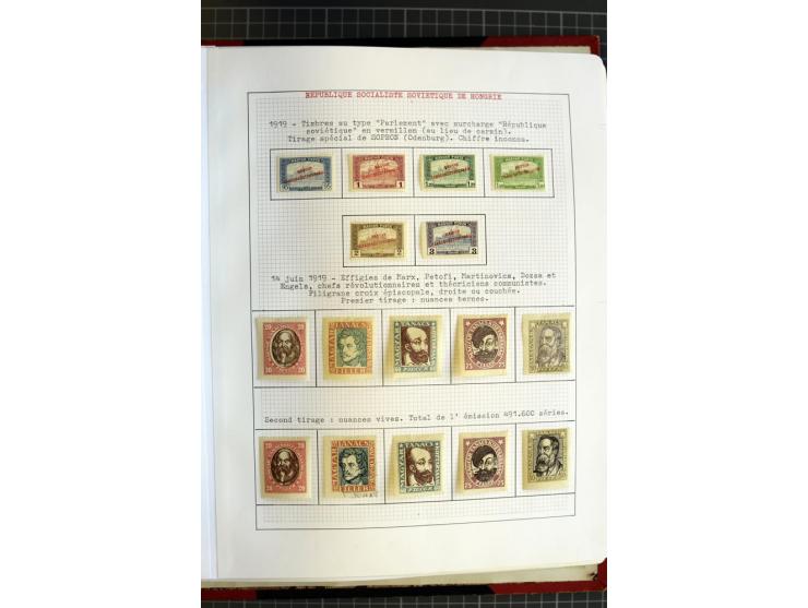 1868/1979, ungebrauchte und gestempelte Sammlung mit u.a. Mi.-Nr. 1 (3), 4 (5), 5 (4), 6(6), 430-37U, 467-70U, 1104I, Bl.18A 