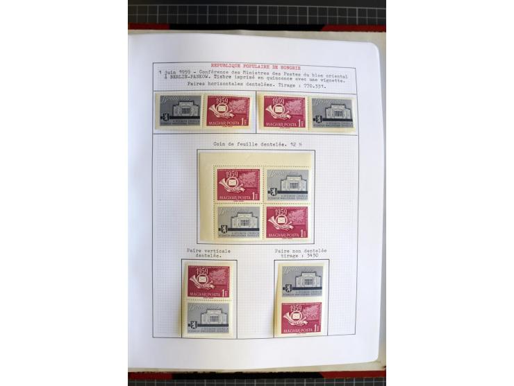 1868/1979, ungebrauchte und gestempelte Sammlung mit u.a. Mi.-Nr. 1 (3), 4 (5), 5 (4), 6(6), 430-37U, 467-70U, 1104I, Bl.18A 