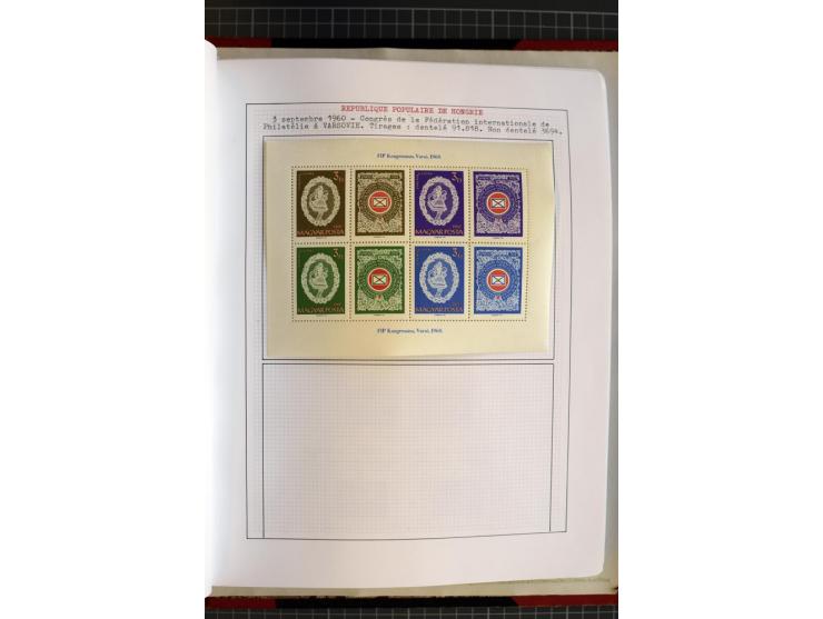 1868/1979, ungebrauchte und gestempelte Sammlung mit u.a. Mi.-Nr. 1 (3), 4 (5), 5 (4), 6(6), 430-37U, 467-70U, 1104I, Bl.18A 