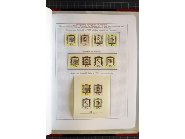 1868/1979, ungebrauchte und gestempelte Sammlung mit u.a. Mi.-Nr. 1 (3), 4 (5), 5 (4), 6(6), 430-37U, 467-70U, 1104I, Bl.18A 