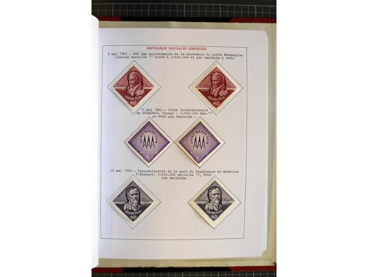 1868/1979, ungebrauchte und gestempelte Sammlung mit u.a. Mi.-Nr. 1 (3), 4 (5), 5 (4), 6(6), 430-37U, 467-70U, 1104I, Bl.18A 