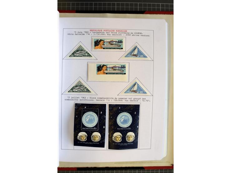1868/1979, ungebrauchte und gestempelte Sammlung mit u.a. Mi.-Nr. 1 (3), 4 (5), 5 (4), 6(6), 430-37U, 467-70U, 1104I, Bl.18A 