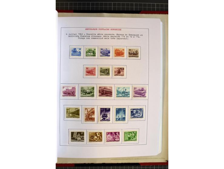 1868/1979, ungebrauchte und gestempelte Sammlung mit u.a. Mi.-Nr. 1 (3), 4 (5), 5 (4), 6(6), 430-37U, 467-70U, 1104I, Bl.18A 