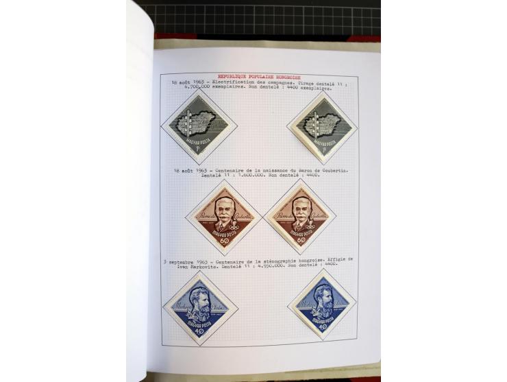 1868/1979, ungebrauchte und gestempelte Sammlung mit u.a. Mi.-Nr. 1 (3), 4 (5), 5 (4), 6(6), 430-37U, 467-70U, 1104I, Bl.18A 