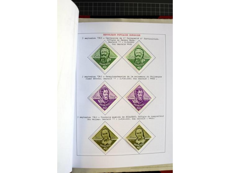 1868/1979, ungebrauchte und gestempelte Sammlung mit u.a. Mi.-Nr. 1 (3), 4 (5), 5 (4), 6(6), 430-37U, 467-70U, 1104I, Bl.18A 
